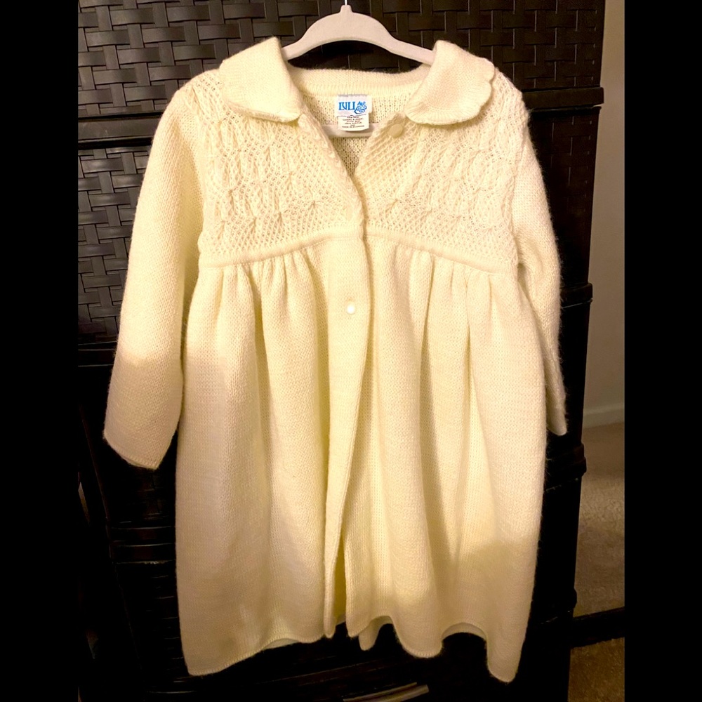 Long Cardigan/sweater coat with pearl details